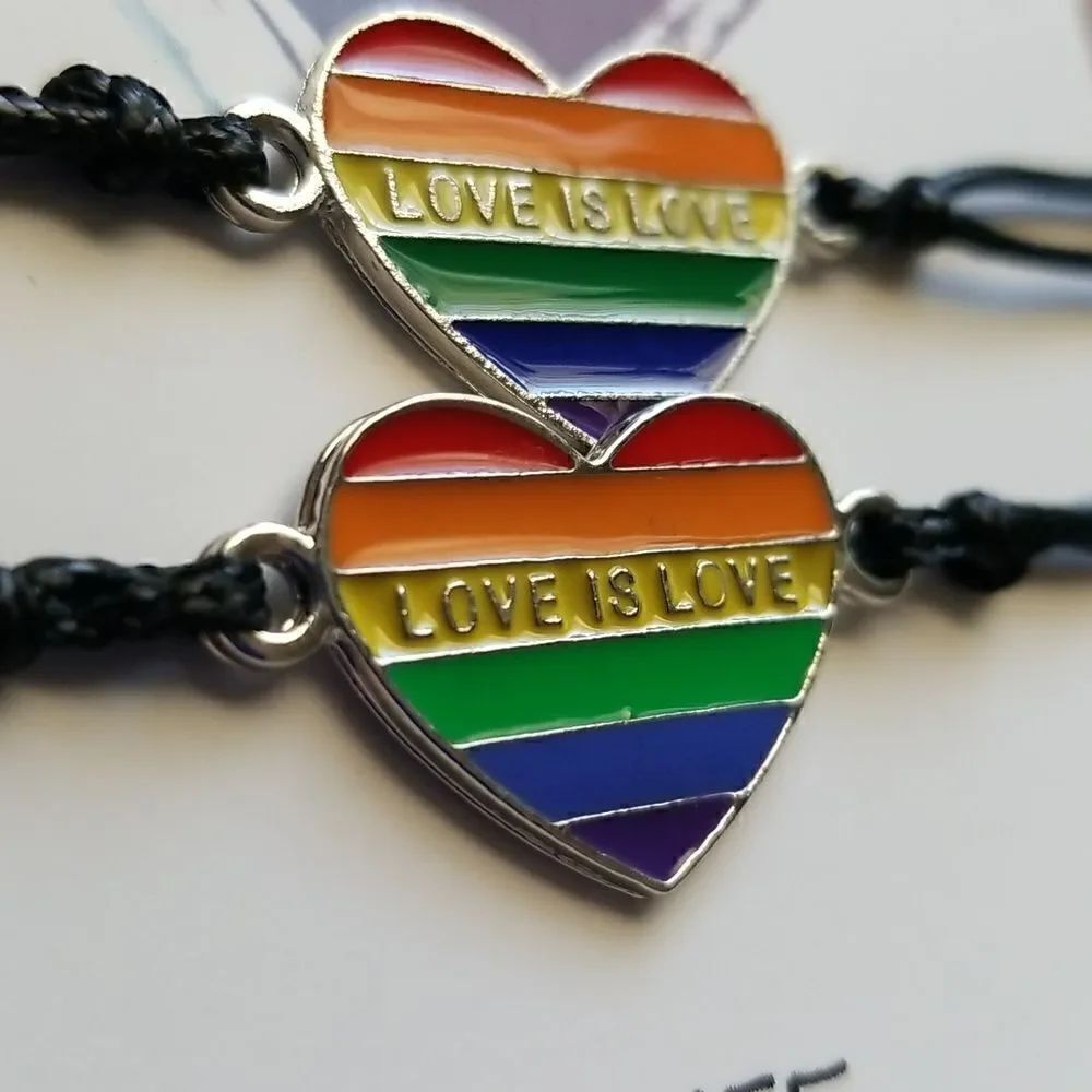 PRIDE rainbow couples bracelets - Picture 6 of 7
